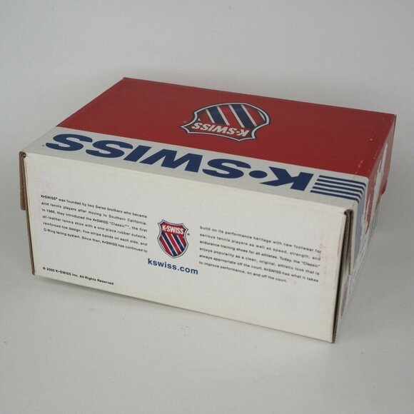 K-Swiss Ramli Low Classic Toddler Shoes Black Blue Leather Sports Sz 6.5 - Picture 12 of 12